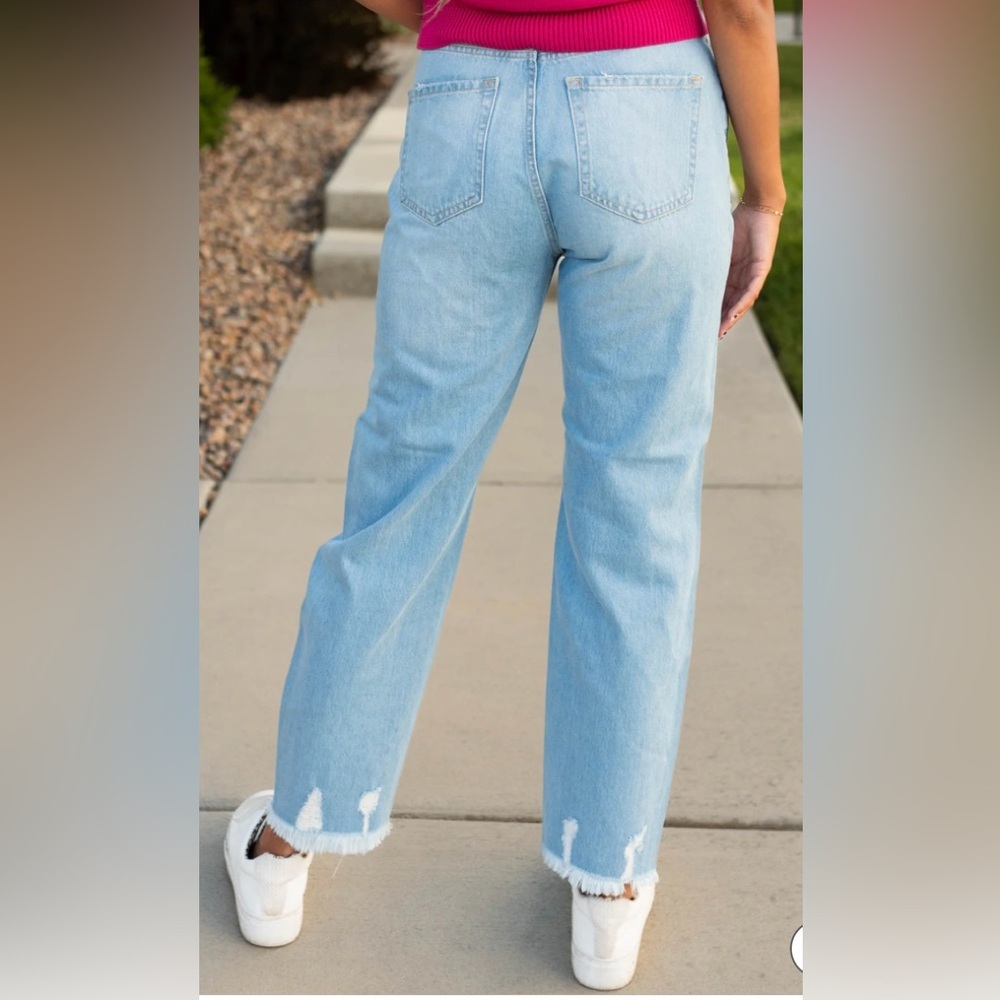 Muselooks‎ High Rise Distressed Mom Jeans Size 9 - Picture 14 of 14